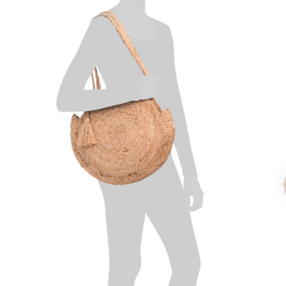 MAGID Natural Jute Palm Leaf Tote NEW - Picture 5 of 6